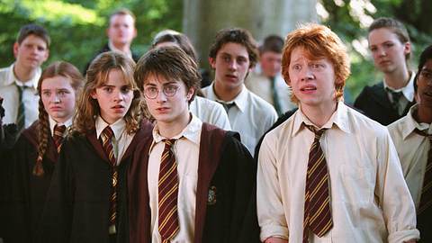 Szene aus Harry Potter und der Gefangene von Askaban mit Harry, Ron und Hermine - Foto: IMAGO / United Archives