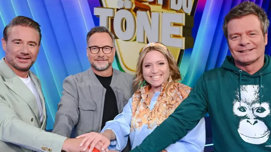 „Hast Du Töne?“: (v. l.) Sasha, Matthias Opdenhövel, Caroline Frier und Oliver Geissen „Hast Du Töne?“: (v. l.) Sasha, Matthias Opdenhövel, Caroline Frier und Oliver Geissen