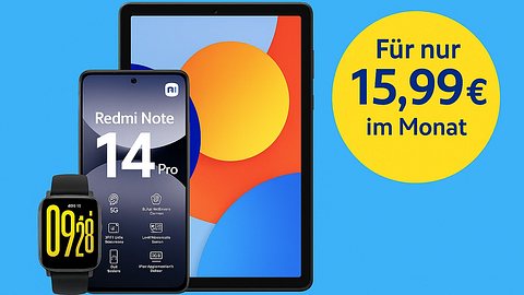 Xiaomi Redmi Note 14 Pro, Watch Active 5 & Redmi Pad SE im Blau Bundle  - Foto: TVM/PR