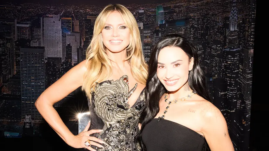 Heidi Klum und Demi Lovato bei GNTM Heidi Klum und Demi Lovato bei GNTM.