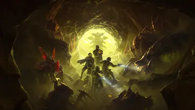 Vier Soldaten kämpfen gegen Aliens - Foto: Sony Interactive Entertainment / Arrowhead Game Studios