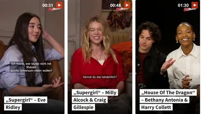 Interviews mit Stars aus Kino, Streaming & TV - Foto: TV Movie Interviews mit Stars aus Kino, Streaming & TV - Foto: TV Movie