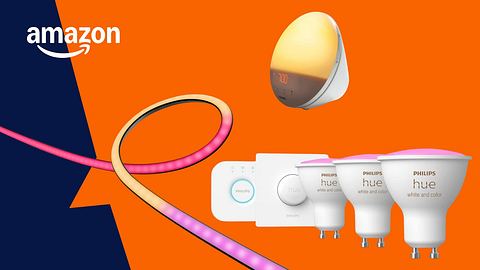 Amazon Frühlingsangebote Philips Hue: Deals mit ordentlich Rabatt abräumen - Foto: TVMovie.de & iStock (Elena Lukyanova) & Amazon