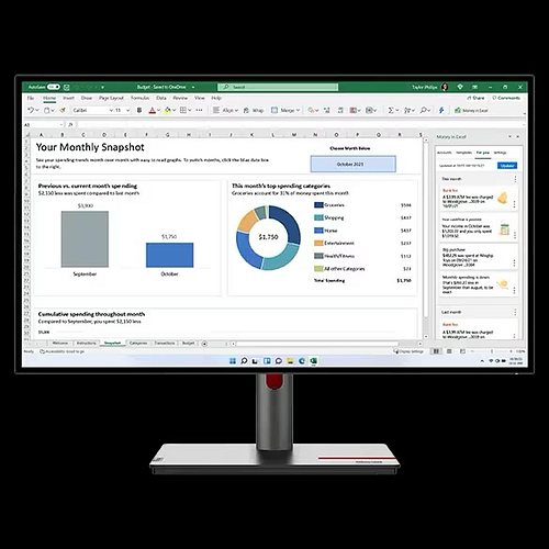 ThinkVision P27h-30 27" QHD USB-C-Docking-Monitor
