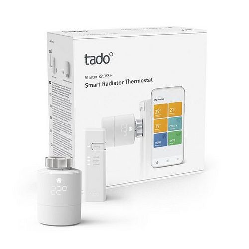 Tado Heizkörperthermostat »Starter Kit - Smartes Heizkörper-Thermostat V3+«, (1 St)
