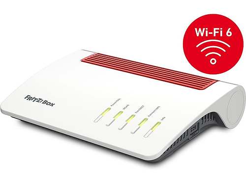 AVM FRITZ!Box 7590 AX (Wi-Fi 6) VDSL/ADSL Wi-Fi 6 WLAN-Mesh-Router 3600 Mbit/s