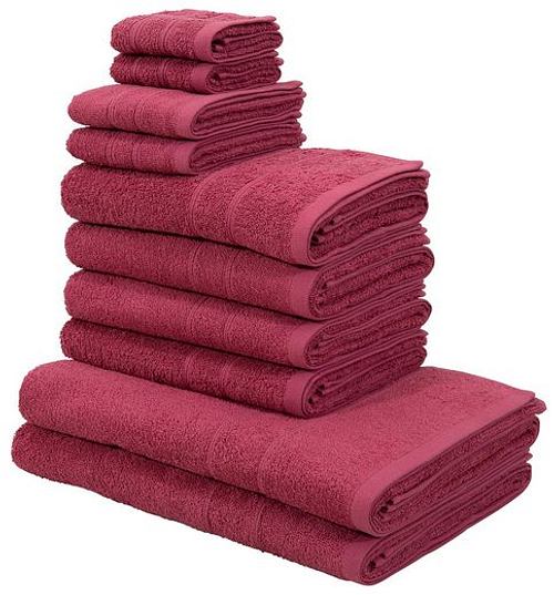 my home Handtuch Set »Inga« (Set, 10-tlg) aus 100% Baumwolle