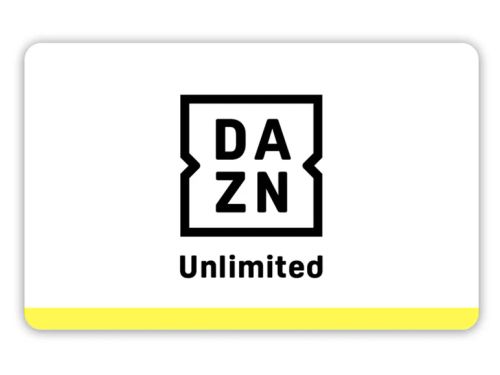 DAZN Unlimited Jahresabo Gutscheinkarte