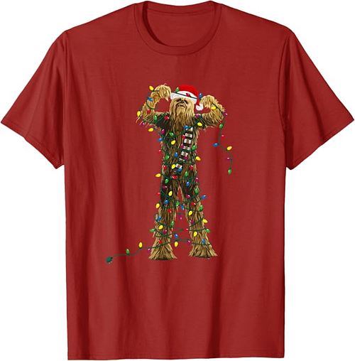 Chewbacca Christmas Lights T-Shirt