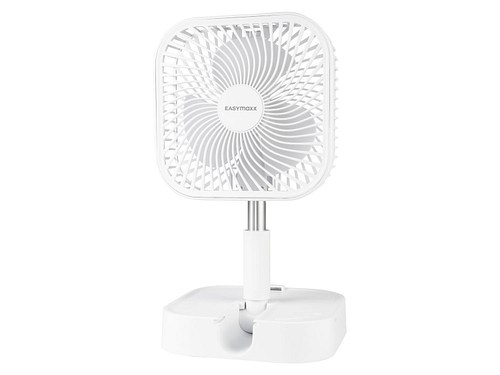 MaxxMee Akku-Ventilator klappbar, 3,7 V, weiß