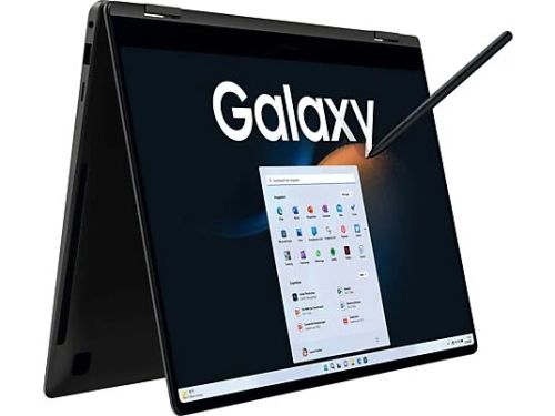 SAMSUNG Galaxy Book3 Pro 360°, Notebook, mit 16 Zoll Display Touchscreen, Intel® Evo™ Plattform, Intel® Core™ i7 i7-1360P (Evo) Prozessor, 16 GB RAM, 512 GB SSD, Intel® Iris® Xe, Graphite, Windows 11 Home (64 Bit)