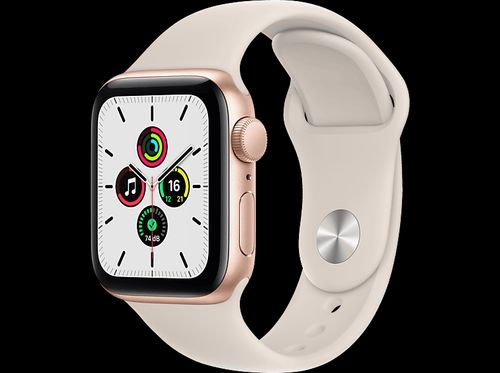 Apple Watch SE (GPS) 40mm Smartwatch I 130 - 200 mm I Armband: Polarstern, Gehäuse: Gold