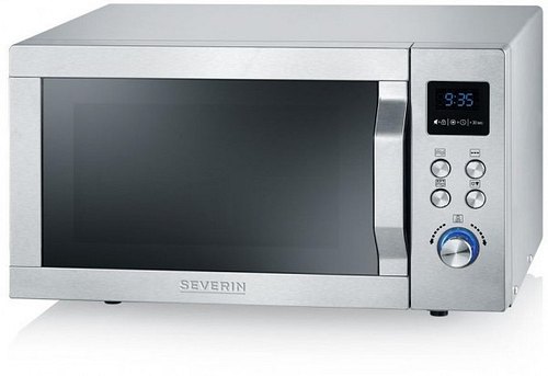 SEVERIN MW 7751 Kombi-Mikrowelle edelstahl-gebürstet/schwarz