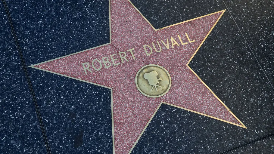 Robert Duvalls Hollywod-Stern. Robert Duvalls Stern auf dem Walk of Fame (auf dem Hollywood Boulevard)