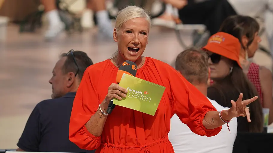 Andrea Kiewel Andrea Kiewel im ZDF-Fernsehgarten am 30. August 2026
