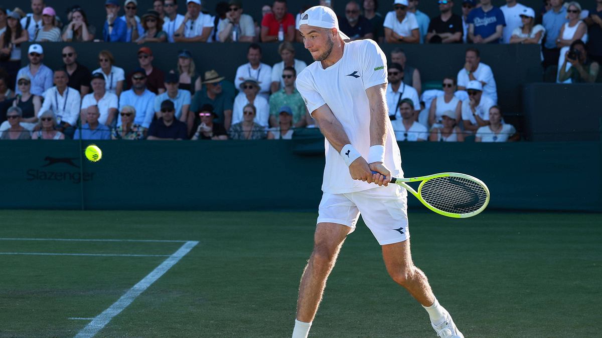 Struff in Wimbledon Struff im Spiel in Wimbledon!