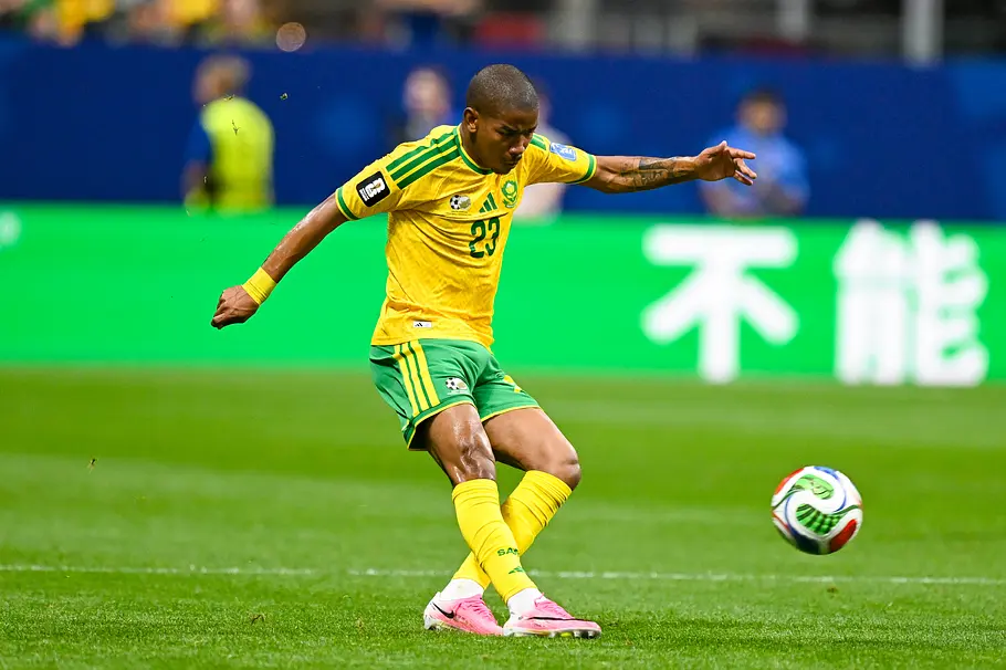 Jayden Adams aus Südafrika Jayden Adams bei der WM 2026 im Spiel gegen Tschechien