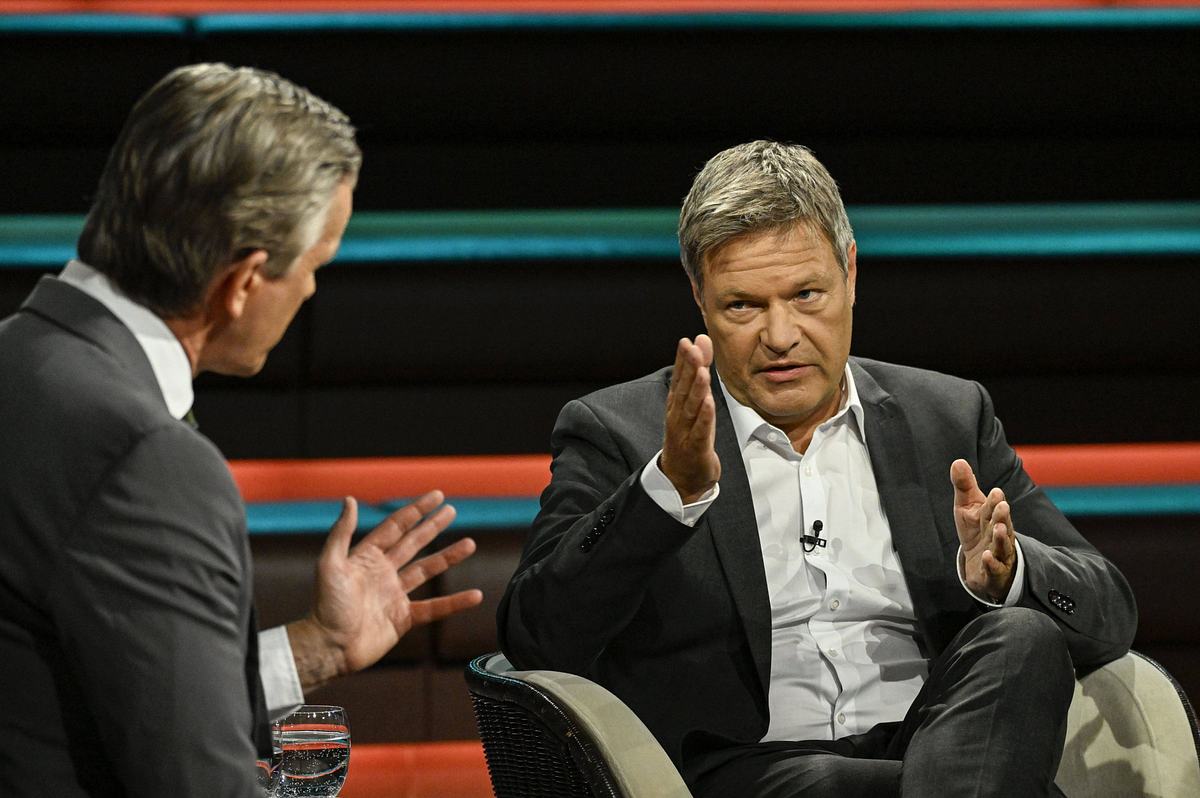 Robert Habeck bei Markus Lanz am 27. August 2025 im ZDF zusammen mit Melanie Amann und Carlo Masala.
