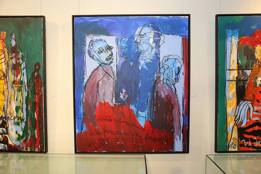 Malerei und Grafik des Vielfach-Genies Armin Mueller-Stahl in einer Ausstellung in Wetzlar, 2017.