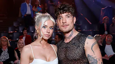 Influencerin Kim Schiele und Fitness-Influencer Willi Banner bei der sechsten Tanzshow der 19. Staffel der RTL-Tanzshow Lets Dance - Foto: IMAGO / Panama Pictures