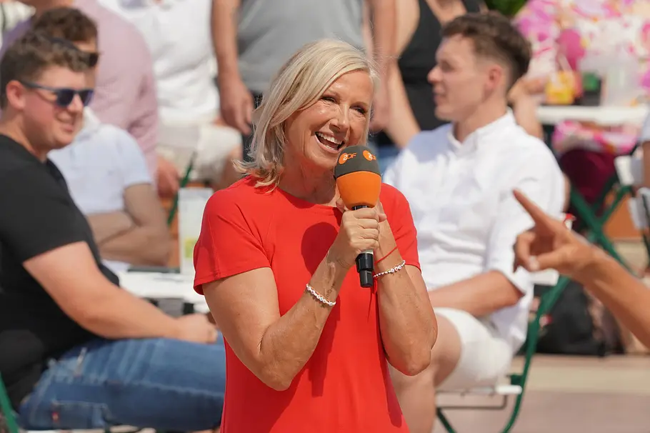 Andrea Kiewel Andrea Kiewel im ZDF-Fernsehgarten