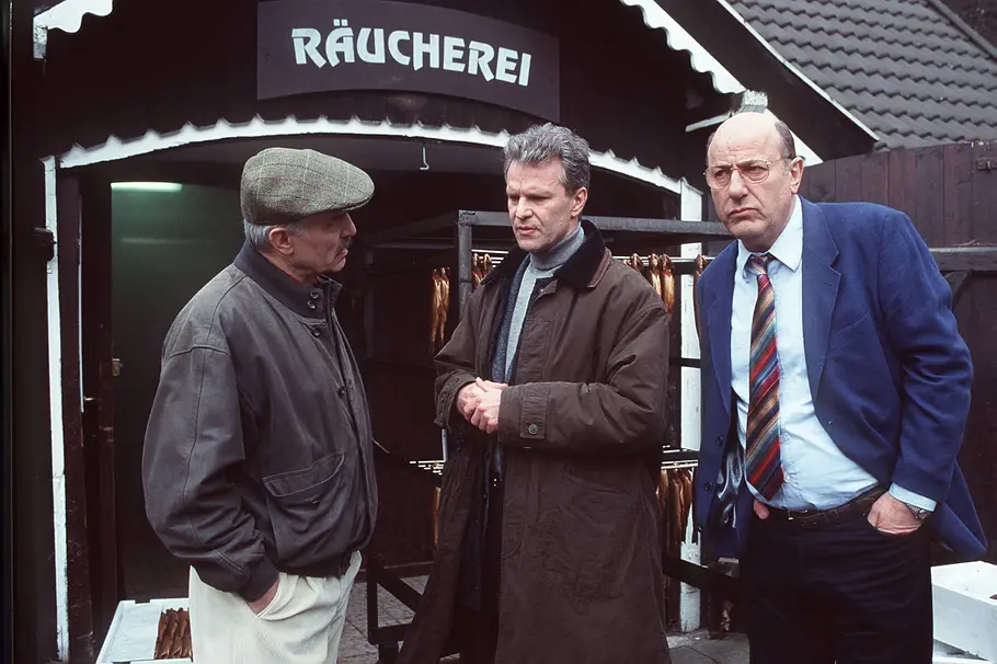Peter Sattmann im Tatort mit Manfred Krug und Charles Brauer