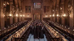 Die große Halle von Hogwarts. - Foto: Aidan Monaghan/HBO Die große Halle von Hogwarts. - Foto: Aidan Monaghan/HBO