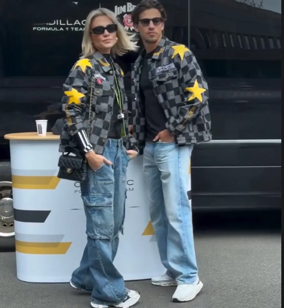 Joel Mattli und Valentina Pahde Joel Mattli und Valentina Pahde beim Formel 1 Rennen in Spa