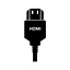 Auf dem Bild zu sehen ist eine stilisierte Schwarzweiß-Grafik eines HDMI-Kabels von oben. - Foto: iStock/Marcotrapani