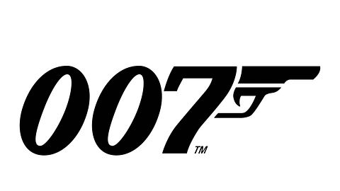Man sieht das Logo für das James Bond Filmfranchise. Dargestellt durch den Schriftzug 007 auf weißen Hintergrund und einer Schusswaffe. - Foto:  IMAGO / imagebroker