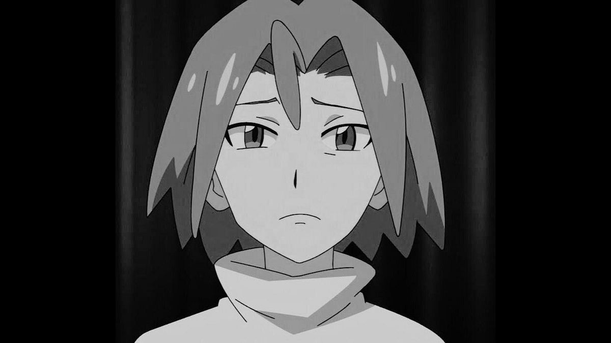 James von Team Rocket „Pokémon“: James mit einem traurigen Gesichtsausdruck