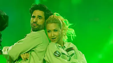 Jan Kittmann und Kathrin Menzinger tanzen zu Ghostbuster bei Lets Dance - Foto: RTL / Stefan Gregorowius 
