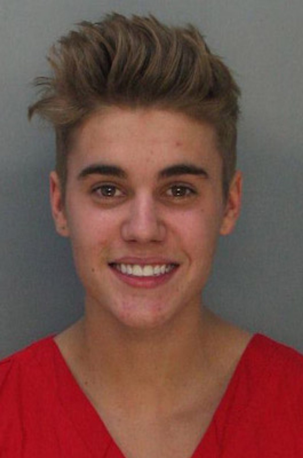Der Mugshot von Justin Bieber