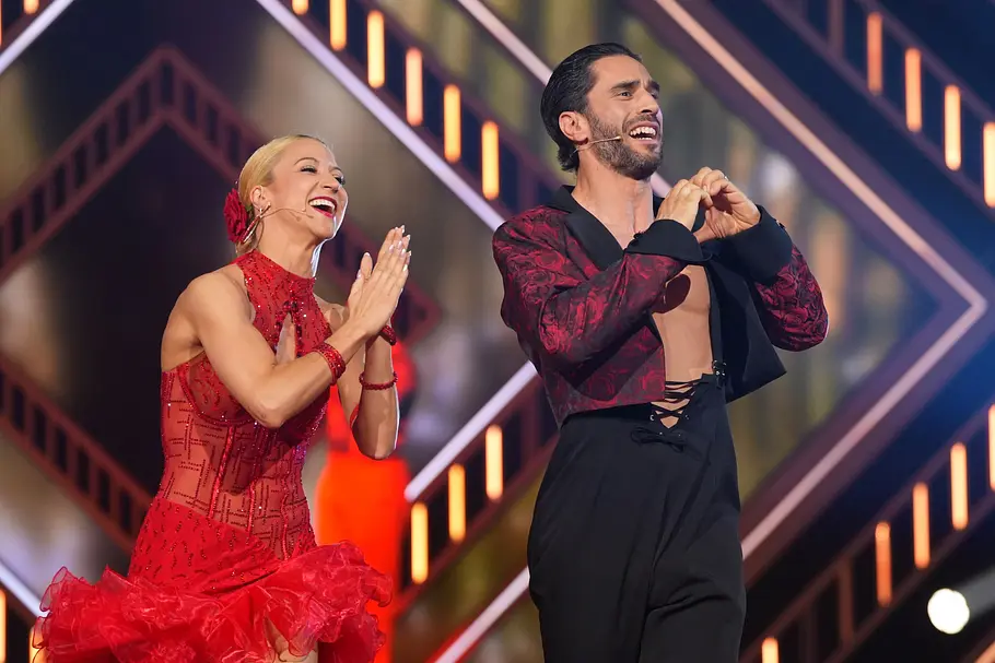 Jan Kittmann und Kathrin Menzinger in der Let's Dance-Show.