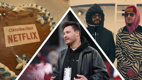 Marc Eggers: Foto von Lebkuchenherz mit Netflix-Aufschrift verrät Kaulitz & Kaulitz-Details - Foto: Instagram.com/marceggers/, Netflix und IMAGO / HMB-Media
