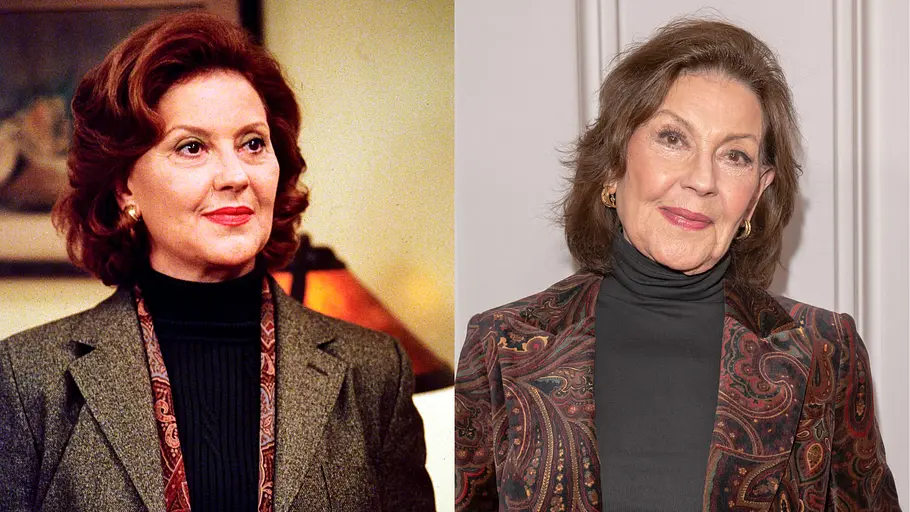 Kelly Bishop als Emily Gilmore und heute Kelly Bishop als Emily Gilmore in „Gilmore Girls“ und heute.