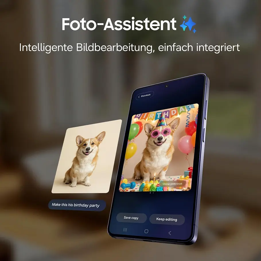 KI-Assistent Samsung Galaxy S26-Reihe Bildbearbeitung