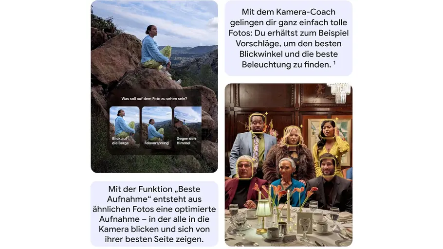 KI-Bildbearbeitung Kamera Coach und Beste Aufnahme des Google Pixel 10a mit Fotobeispielen