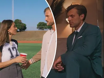 Collage zeit Kim im Gespräch mit Bachelor Sebastian Paul, rechts ein nachdenklicher Tim Reitz. - Foto: RTL Collage zeit Kim im Gespräch mit Bachelor Sebastian Paul, rechts ein nachdenklicher Tim Reitz. - Foto: RTL