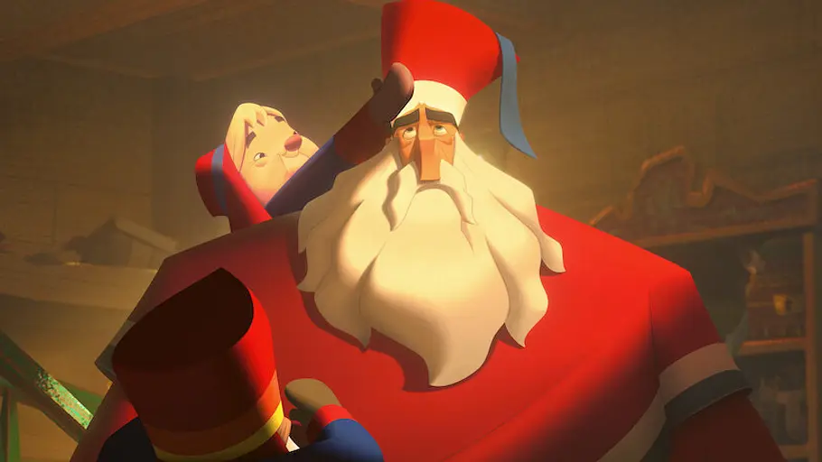 Klaus als animierter Weihnachtsmann