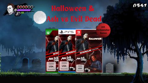 ”Halloween and Ash vs Evil Dead”: Schaurig-schöner 16-Bit-Plattformer lauert schon - Foto: © Boss Team Games / TV Movie / PR