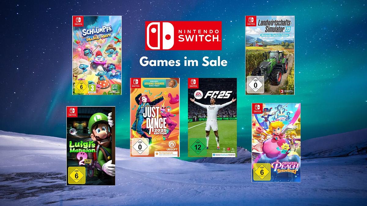 Nintendo Switch Spiele im Sale: EA Sports FC 25, Just Dance & weitere Gaming-Hits