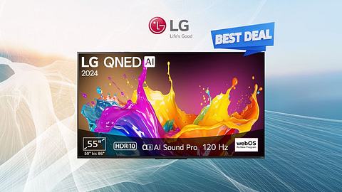LG 4K-Fernseher 600 Euro günstiger: 55-Zoller mit HDR10, 120 Hertz & KI-Support - Foto: TVMovie / PR