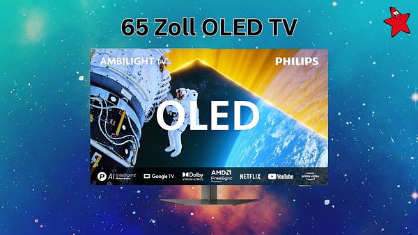 Bestpreis für 65-Zoll-Fernseher: Philips OLED-TV mit 4K & Ambilight jetzt im Angebot - Foto: TVMovie / PR