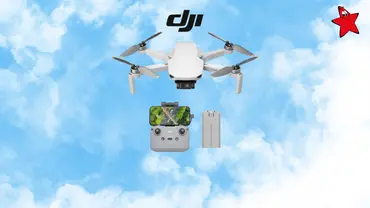 DJI Mini 4K mit Himmel im Hintergrund und DJI-Logo - Foto: TV Movie