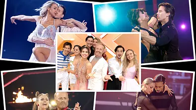 Ross Antony, Joel Mattli, Milano und Anna-Carina Woitschack stehen mit ihren Tanzpartnern im Lets Dance-Halbfinale 2026.  - Foto:  IMAGO / Future Image,  IMAGO / Panama Pictures