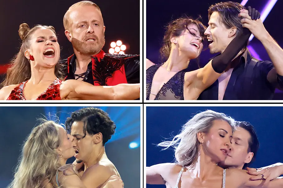 Halbfinalisten Let's Dance 2026 Die Let's Dance-Halbfinalisten 2026: Ross Antony, Joel Mattli, Milano und Anna-Carina Woitschack mit ihren Profi-Tanzpartner:innen.