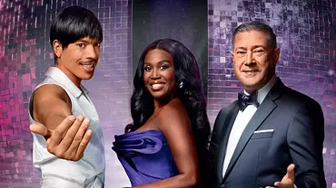 Jorge González (l.), Motsi Mabuse und Joachim Llambi freuen sich auf die Michael-Jackson-Mottoshow. - Foto: RTL / Robert Grischek