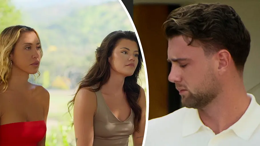 Termin Let's Marry Harry-Reunion Harry Jowsey und zwei seiner Favoritinnen in Let's Marry Harry auf Netflix.