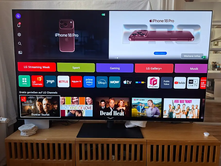 Startbildschirm beim LG G6